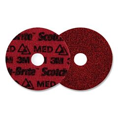 3M 638060-89215 Scotch-Brite Precision Surface Conditioning Disc, 7 In Dia X 7/8 In, 8600 Rpm, Hook-And-Loop, Med, 25 Ea/Ca