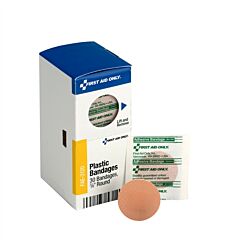 First Aid Only Fae-3120 Sc Refill 0.88" Round Spot Plastic Bandages, 30/Box