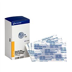 First Aid Only Fae-3130 Sc Refill Blue Metal Detectable Knuckle Foam Bandages, 20/Box