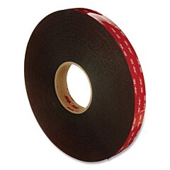 3M 021200-56229 Vhb Tape, 1 In W, 36 Yd L, 45 Mil Thick, Black
