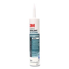 3M 051135-08027 Marine Grade Silicone Sealant, 304 Ml, Cartridge, White