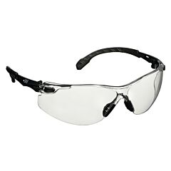 3M 638060-42906 Solus 1000 Series Protective Eyewear, Clear Lens, Polycarbonate, Anti-Fog, Anti-Scratch, Black Frame