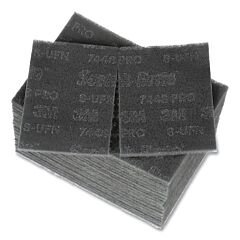 3M 048011-64935 7448 Pro Hand Pad, Ultra Fine, 9 In L, Silicon Carbide, Gray