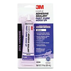 3M 051135-05280 Marine Adhesive Sealant, 4000 Uv, 3 Oz, Tube, White