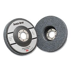 3M 076308-77235 Deburr And Finish Pro Unitized Disc, 4.5 In Dia X 0.875 In Arbor, Fine, 11000 Rpm, Silicon Carbide