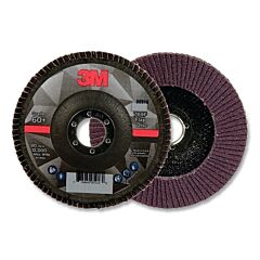 3M 638060-05918 Flap Disc 769F, 5 In Dia, 60+ Grit, 0.875 In Arbor, 12000 Rpm