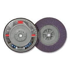 3M 638060-05942 Flap Disc 769F, 7 In Dia, 80+ Grit, 5/8 In-11 Arbor, 8600 Rpm