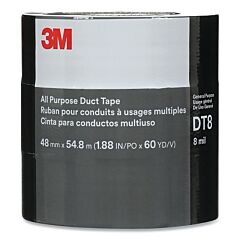 3M 638060-53589 Dt8 All Purpose Duct Tape, 1.88 In X 60 Yd X 8 Mil, Black, 3 Roll Pack