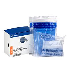 First Aid Only Fae-6100 Sc Refill Cpr Mask, 4 Nitrile Gloves