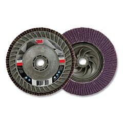 3M 638060-88500 Flap Disc 769F, 5 In Dia, 60+ Grit, 5/8 In-11 Arbor, 12000 Rpm