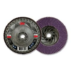 3M 638060-88511 Flap Disc 769F, 4.5 In Dia, 60+ Grit, 5/8 In-11 Arbor, 13300 Rpm