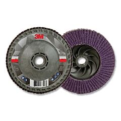3M 638060-88513 Flap Disc 769F, 4.5 In Dia, 40+ Grit, 5/8 In-11 Arbor, 13300 Rpm