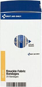 First Aid Only Fae-6200 Sc Refill Fabric Knuckle Bandages, 20/Box
