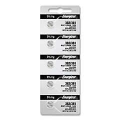 Energizer 362-361Tz Button Cell, Lithium Coin, 0.31 In Dia, 1.55 V