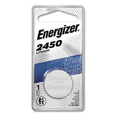 Energizer Ecr2450Bp 2450 Coin Battery, Lithium Coin, 0.961 In, 3 V Dc