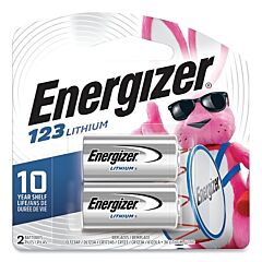 Energizer El123Apb2 123 Battery, Lithium, 3 V