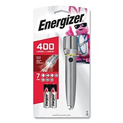Energizer Epmzh21E Handheld Flashlight, 2 Batteries, Aa, 400 Lm, Silver