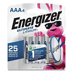 Energizer L92Sbp-4 Ultimate Lithium Battery, Aaa, 1.5 V