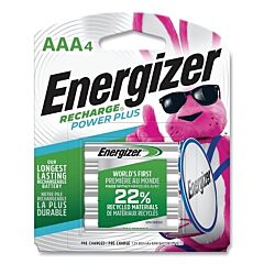Energizer Nh12Bp-4 Recharge® Rechargeable Battery, 0.39 In Dia, 1.2V Dc