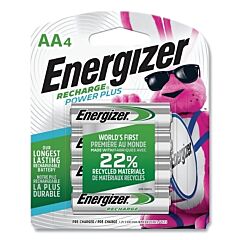 Energizer Nh15Bp-4 Recharge® Rechargeable Battery, 0.55 In Dia, 1.2V Dc