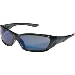 Mcr Safety Ff128B Crews Forceflex Eyewear, Black Frame, Blue Diamond