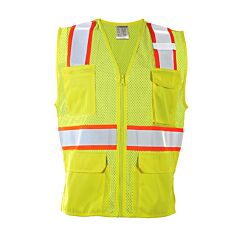Kishigo 1586 Class 2 Women'S All Mesh Contrast Vest, Lime, Size Small
