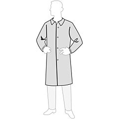 Polygard 15300 Medium Weight Lab Coat, White, Size 3X-Large