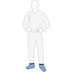 Polygard 15440 Standard Weight Blue Shoe Covers, Blue, Size X-Large