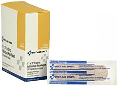 First Aid Only G121 1" X 3" Fabric Bandages, 50/Box