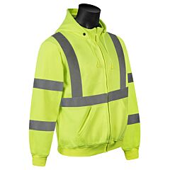 Liberty Safety C16724G2Xl Hivizgard Class 3 Lime Sweatshirt, Size 2X-Large