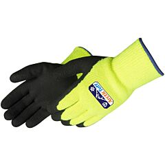 Liberty Safety F4789Lg2Xl Arctic Tuff Foam Latex Coated Gloves, Black/Lime, Size 2X-Large