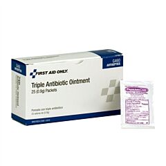 First Aid Only G460 Triple Antibiotic Ointment, 25/Box