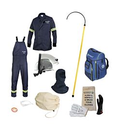 Enespro Ktev-12Jba-3X10 12 Cal Ev Hazard Protection Airlite Jacket/Bib Kit, Navy, Size 3X-Large With Size 10 Gloves