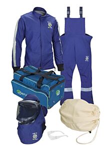 Enespro Arc40Kitfanng-Gb-3X Agp 40 Cal Premium Gear Bag Kit, Lift Front Hood W/ Fans, Blue, Size 3X-Large