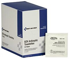 First Aid Only H307 Bzk Antiseptic Wipes, 50/Box