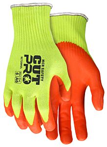Mcr Safety 92720Hvxxl Gloves “Cutpro A6”, 10 Gauge, Hi Vis Lime Hppe/Stainless Shell, Hi Vis Orange Nitrile Foam, Palm/Fingers, Ansi Cut Level A6, Abrasion 6, Puncture 4, Dexterity 5, Size 2X-Large