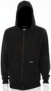 Mcr Safety Ss1Bkx2 Fr Hooded Sweatshirt, 12 Oz, 100% Cotton Interlock Fleece Shell, Black, Cat2, Atpv 18 Ca/Cm2, Size 2X-Large