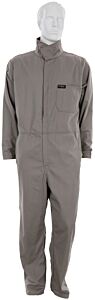 Mcr Safety Ccmgx4 Fr Contractor Coveralls, 7 Oz, 88% Cotton/12% Nylon, Gray, Cat2, Atpv 8.8 Cal/Cm2, Size 4X-Large
