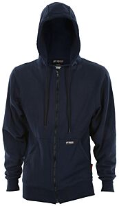Mcr Safety Ss1Nx4 Fr Hooded Sweatshirt, 12 Oz, 100% Cotton Interlock Fleece Shell, Navy, Cat2, Atpv 18 Ca/Cm2, Size 4X-Large