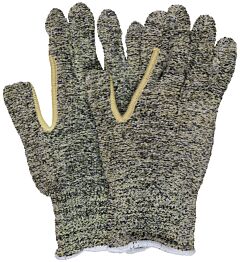 Mcr Safety 9435Kmm Gloves Regular Weight Terry, Kevlar/Brown Cotton Blend, Continuous Knit Wrist, Reinforced Thumb Crotch, Ansi Cut A2, Heat 4, Dexterity 5, Size Medium