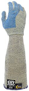 Mcr Safety 9399Gxl Gloves 7 Gauge, Kevlar/Stainless Steel, Regular Weight, Extended Wrist, Dots, Ansi Cut A7, Size X-Large