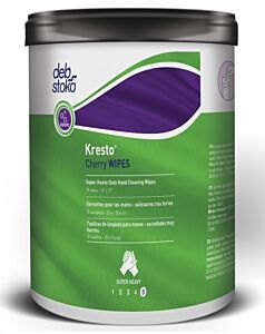 Stoko Kcw70W Kresto Cherry Wipes, 70 Ct, Case Of 6 Cans