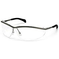 Mcr Safety Kd210 Safety Glasses With Clear Lenses Lightweight Metal Frame Adjustable Nose Pads