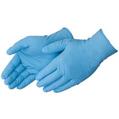 Liberty Safety 2018Wl Blue Nitrile Disposable Gloves, 8 Mil, Size Large