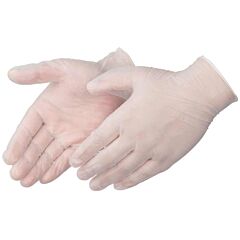 Liberty Safety 2910Wm Clear Vinyl Disposable Gloves, 4 Mil, Size Medium