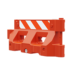 Hydrocade Hyd-O-Eglr-Kit Water Filled Barricade System, Tl-3 Longitudinal Channelizing Device, Orange, Engineer Grade Sheeting, 72" L X 32" H