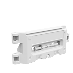 Hydrocade Hyd-W-Kit Water Filled Barricade System, Tl-3 Longitudinal Channelizing Device, White, No Sheeting, 72" L X 32" H