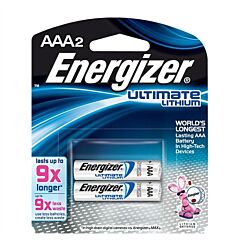 Energizer L92Bp2 Ultimate Lithium Aaa Batteries, 2/Pkg