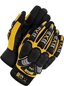 Bob Dale Gloves 20-1-10400-L Synthetic Leather Performance Gloves With Impact & Cut Protect, Size Large