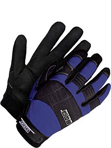 Bob Dale Gloves 20-1-10603N-Xl Mechanics Gloves Synthetic Leather Navy Blue/Black, Size X-Large